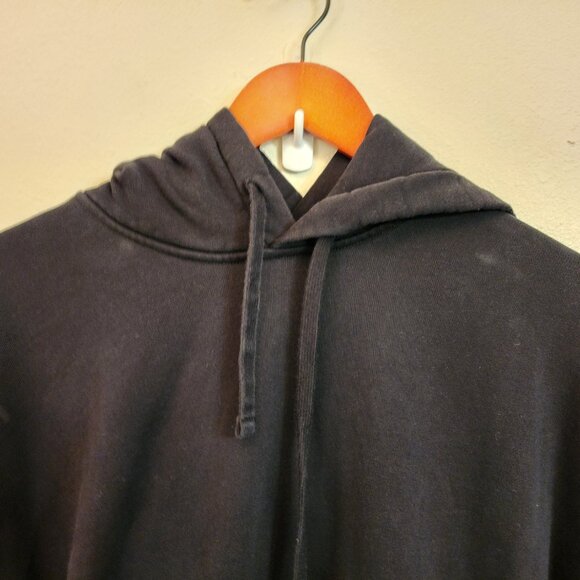 COS Hooded Sweatshirt Dress Black 100% Cotton Pocket Long Slv Women S Sporty - Picture 6 of 16